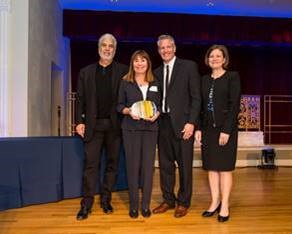 Drs. Neal & Donna Mayerson with Jim Hudson, AFP President and Jackie Baumgartner, Director of National Philanthropy Day