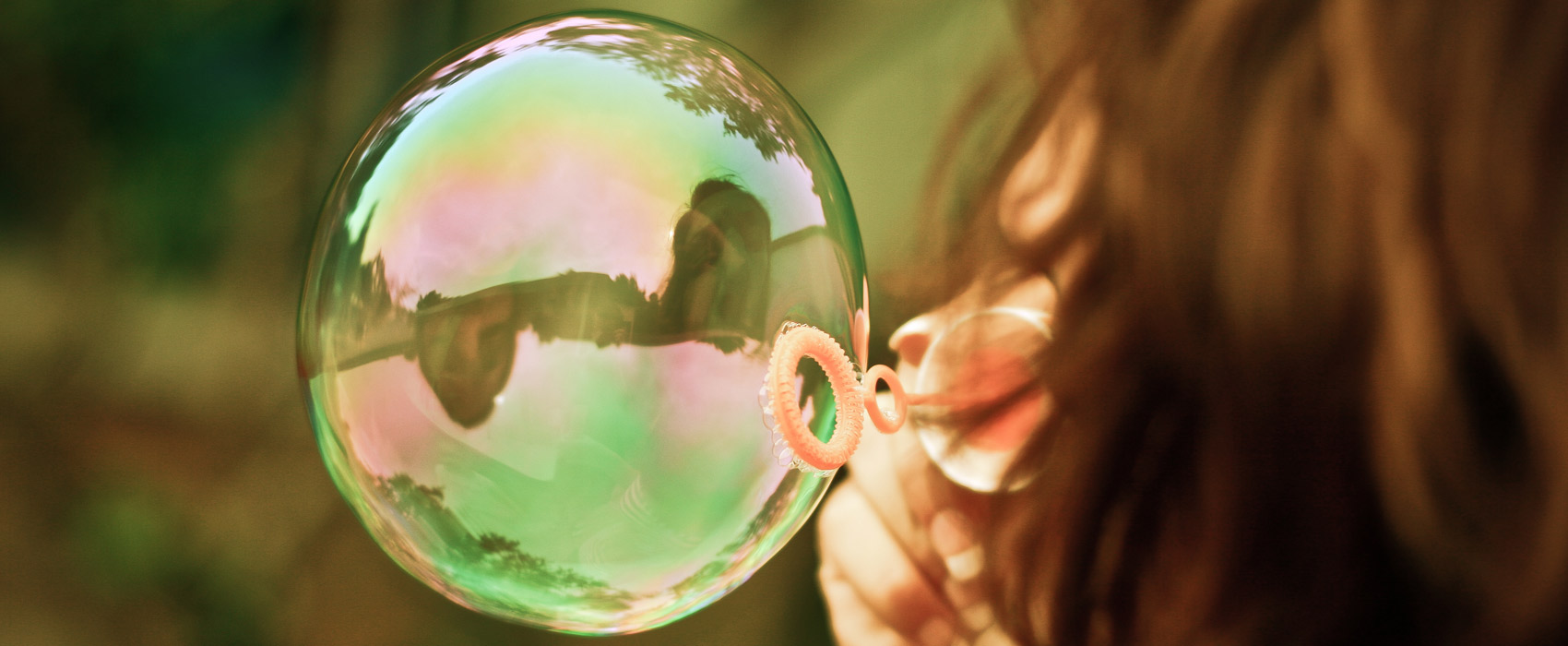 Girl and bubble